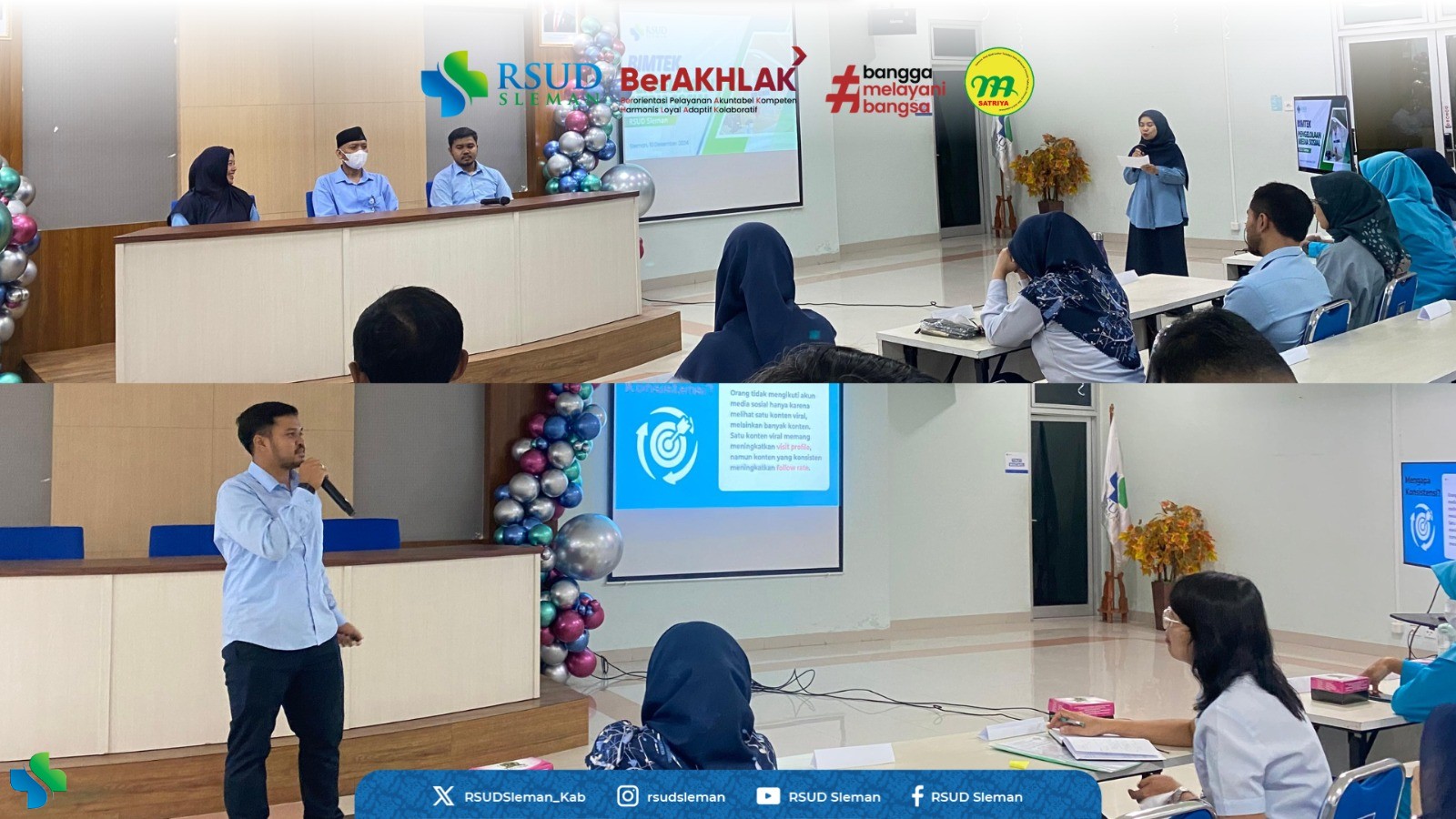 Tingkatkan Kapasitas Tim, RSUD Sleman Gelar Bimbingan Teknis Pengelolaan Media Sosial
